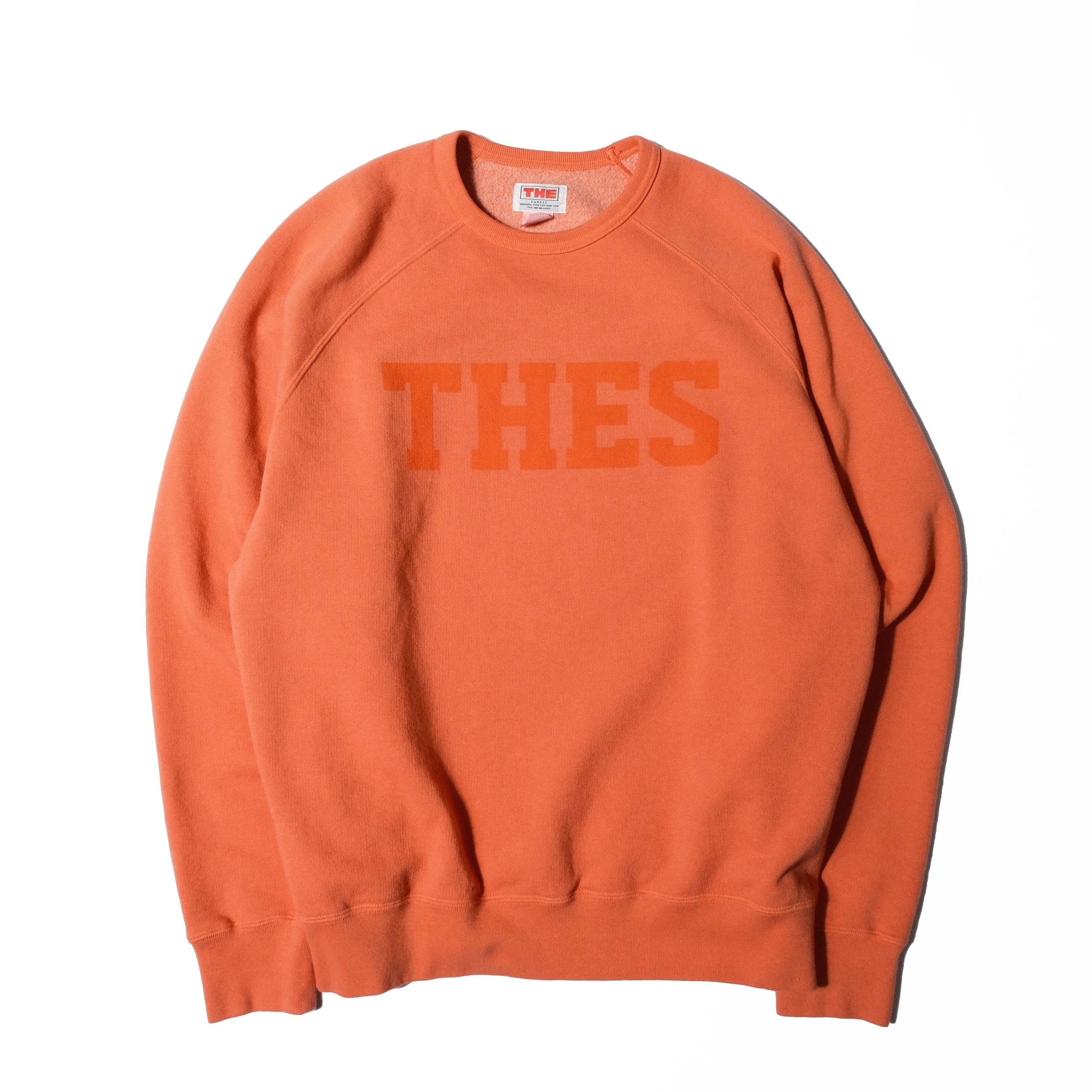 THE FABRIC THES RAGLAN T/C SWEAT Lサイズ THE FABRIC “THES RAGLAN T/C SWEAT” — THE UNION